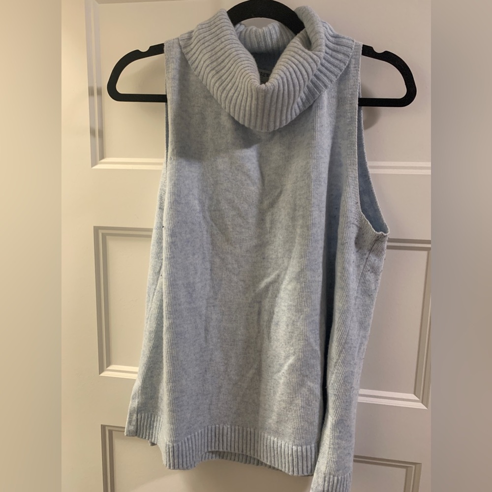 J Crew light blue turtleneck sweater size L